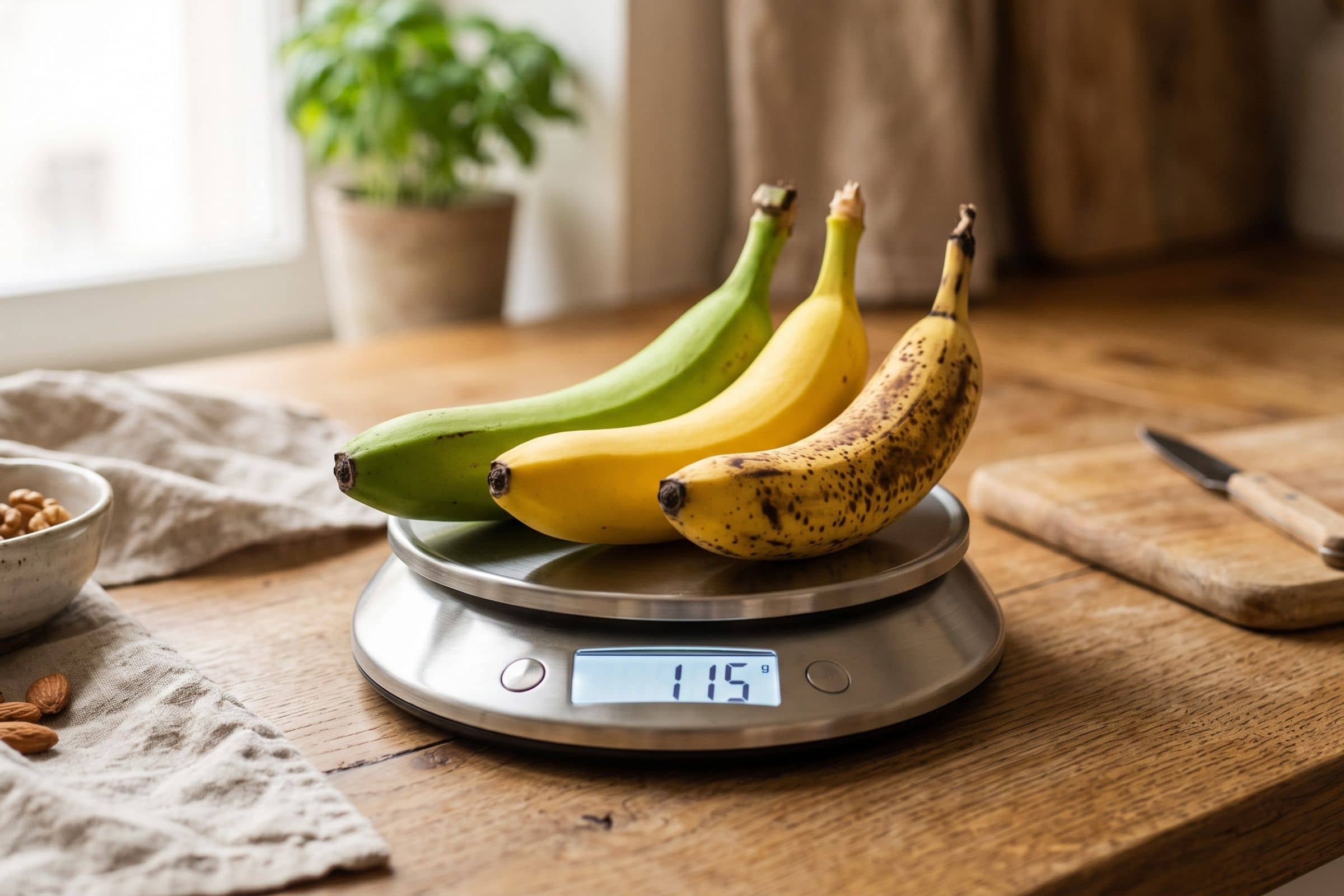 Coureur qui mange une banane mûre avant une sortie de sport